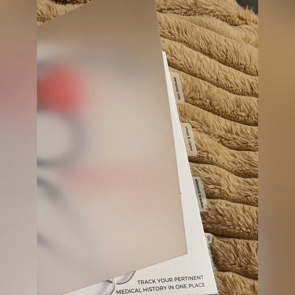Personal Medical Notebook with Heart Design